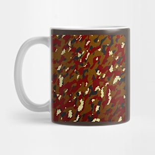 Camouflage - Brown and Maroon Mug